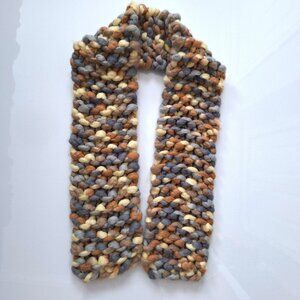 Hand Knit Chunky Scarf
